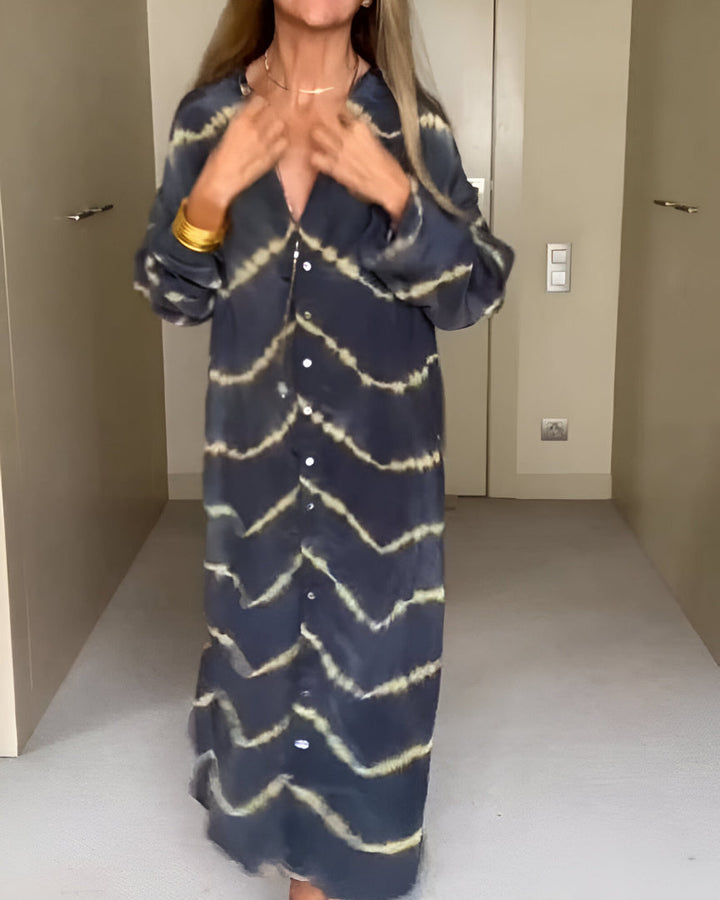 Julia | Stilren Oversized V-ringad Klänning