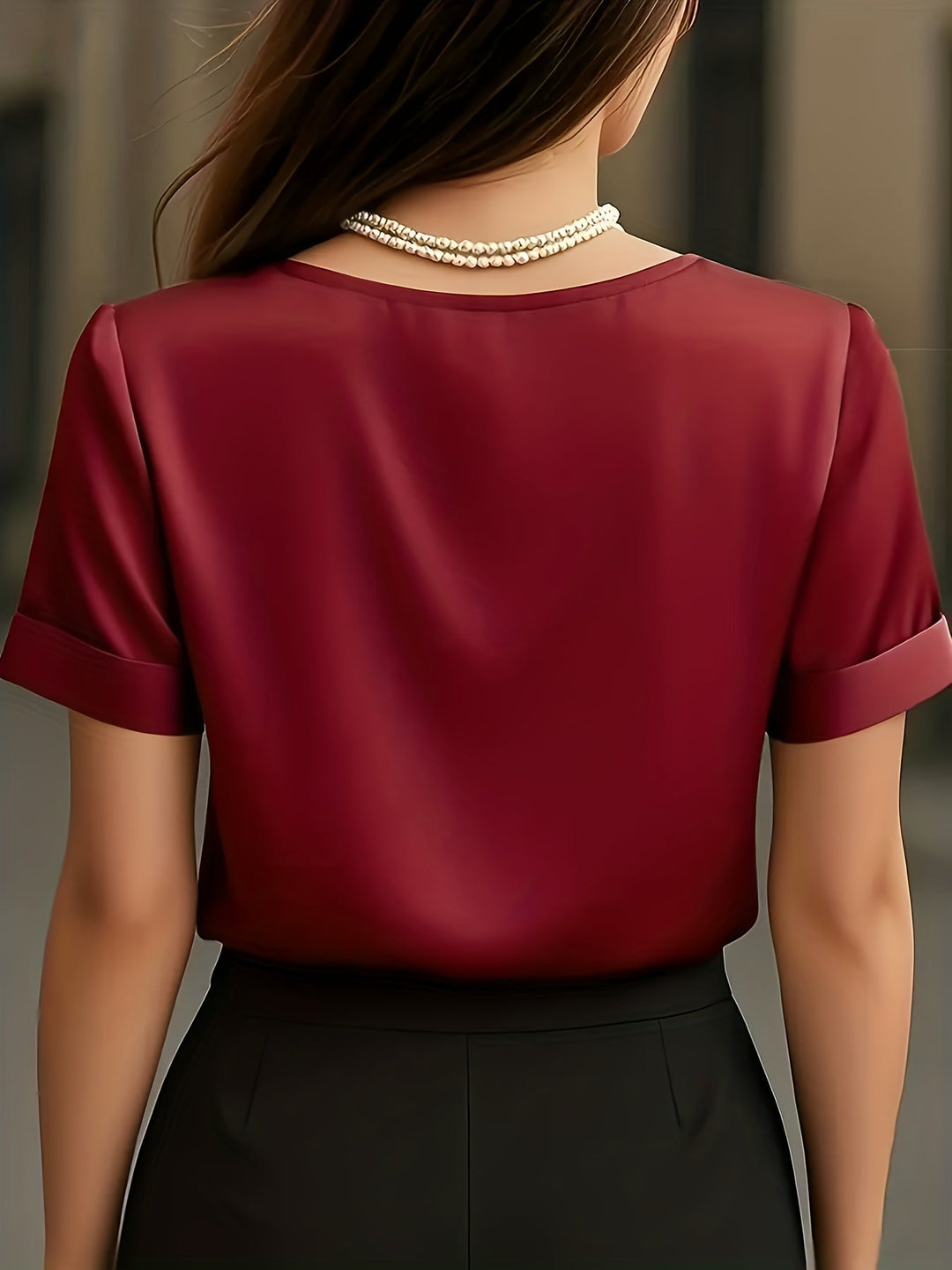 Katherine | Draperad V-ringad Blus