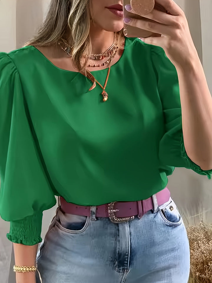 Gwyneth | Elegant Puffärmad Blus
