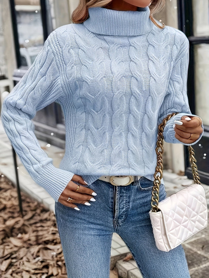 Naomi | Kabelstickad Polokrage Jumper