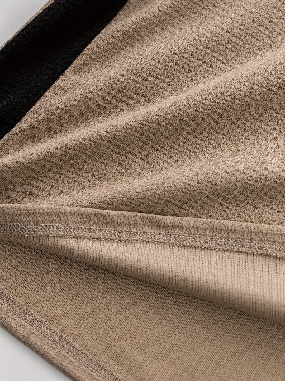 Sawyer | Texturerad Kontrast Henley Skjorta