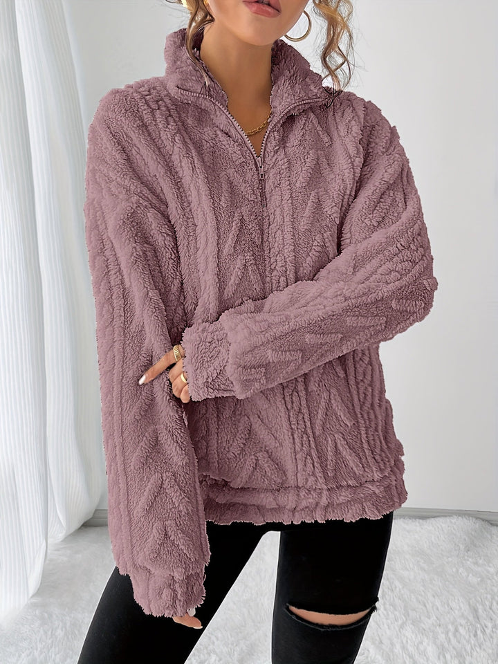 Susanna | Mysig Texturerad Sweatshirt