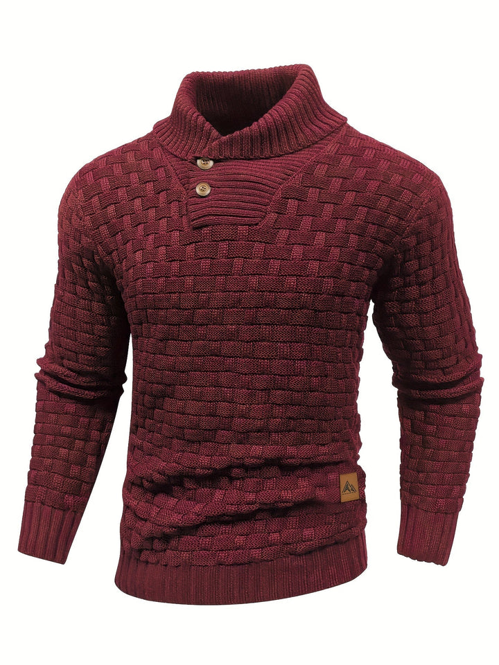 Barrett | Texturerad Kavaj-Krage Jumper