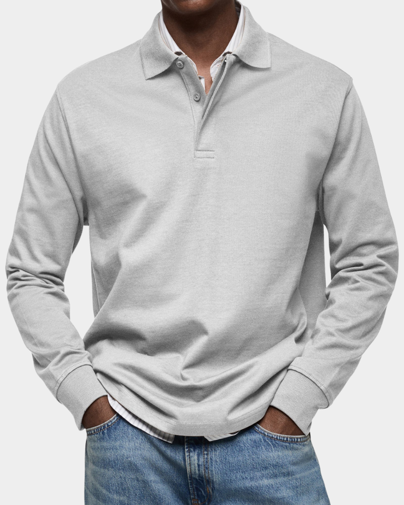 CHARLES | KLASSISK LÅNGÄRMAD POLO