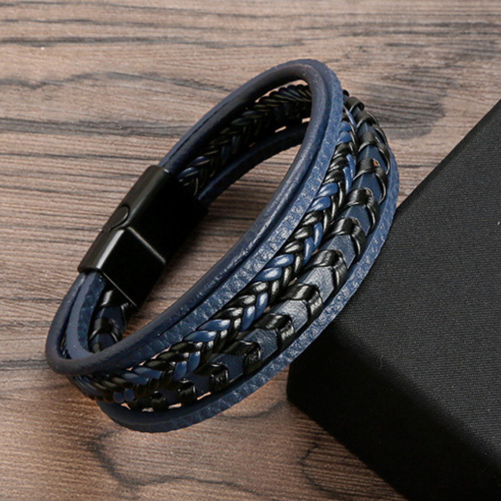 Felix | Flätat Läder Vikingarmband