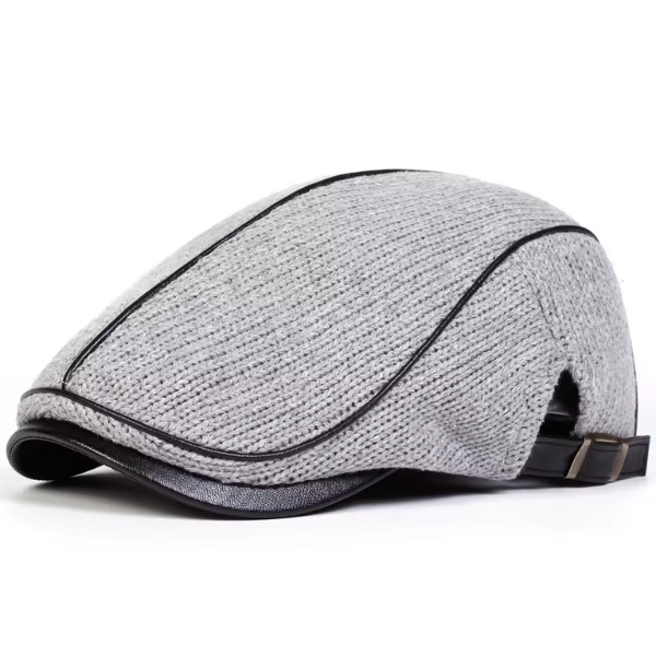 Nelson | Kontraststickad Flat Cap