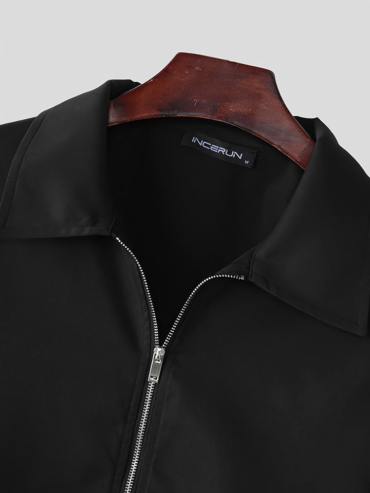 Tobias | Kortad Zip-Up Jacka