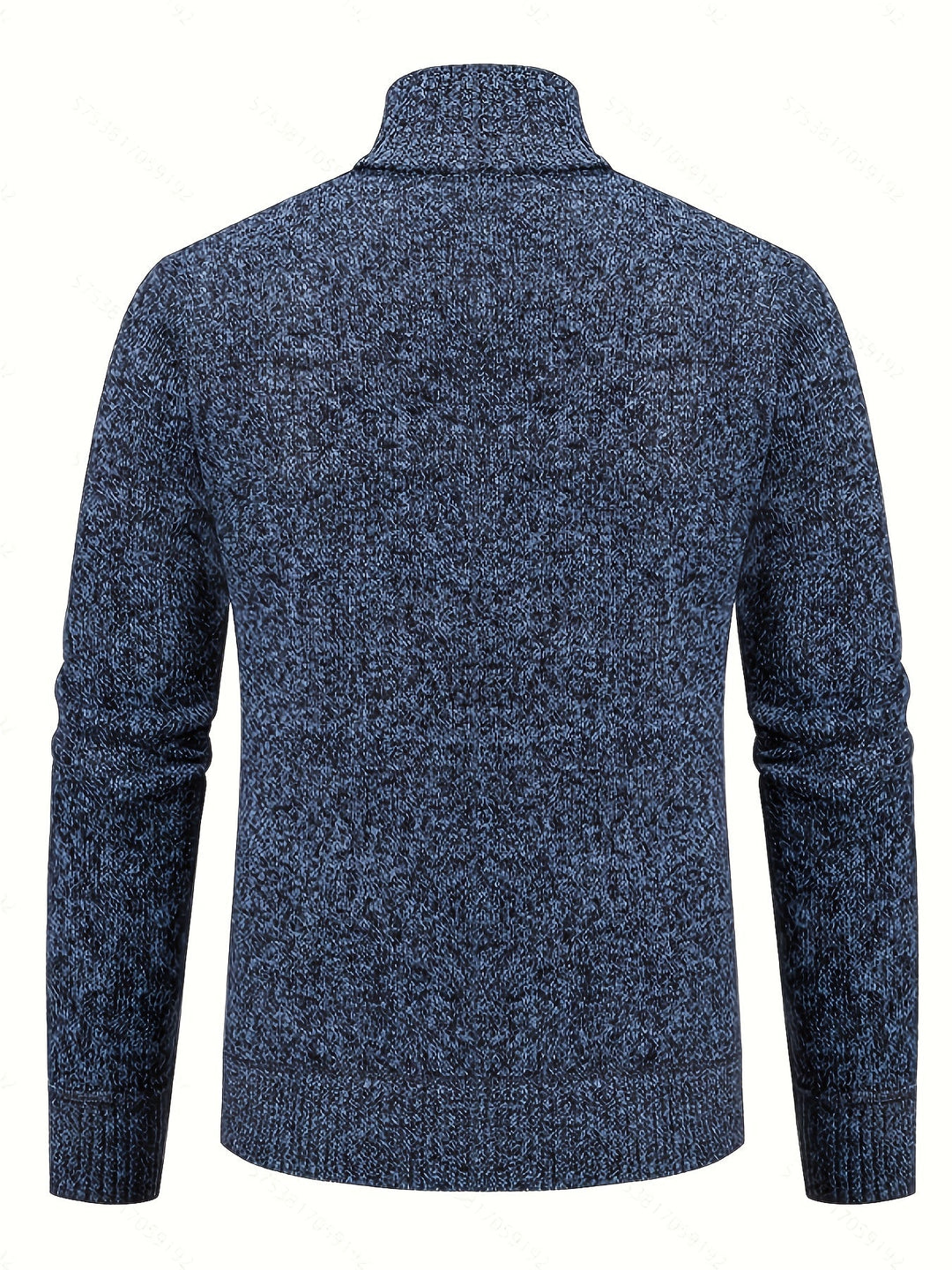 Edmund | Texturerad Ståkrage Zip Cardigan