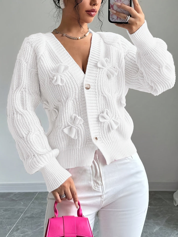 Primula | Mjuk Cardigan med Båge