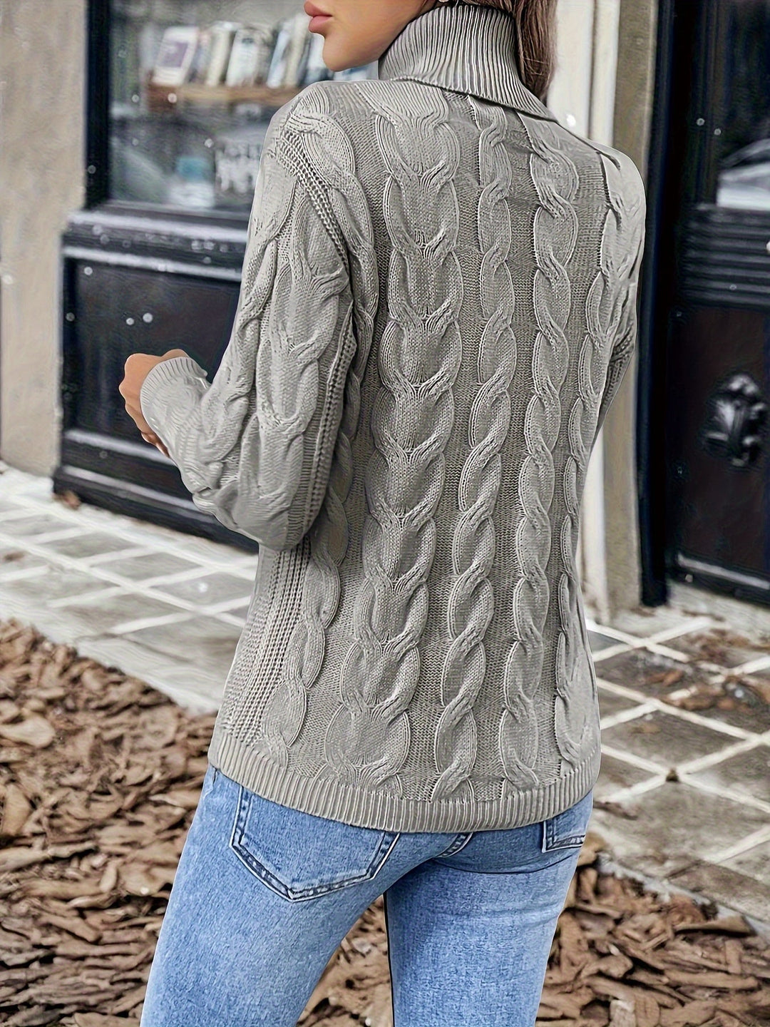 Naomi | Kabelstickad Polokrage Jumper
