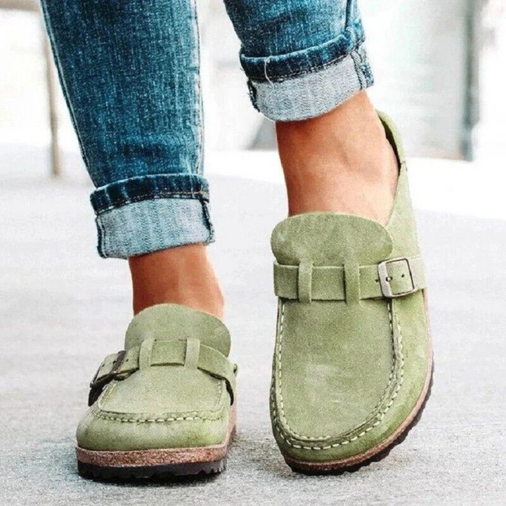 Charlotte | Låg Klack Spänne Loafers