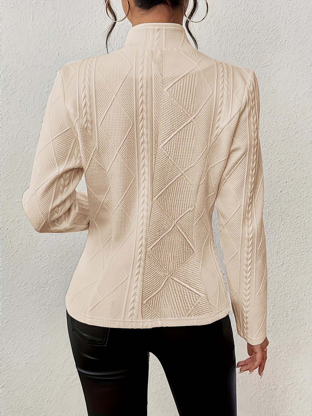 Delilah | Texturerad Midje-definierande Jacka