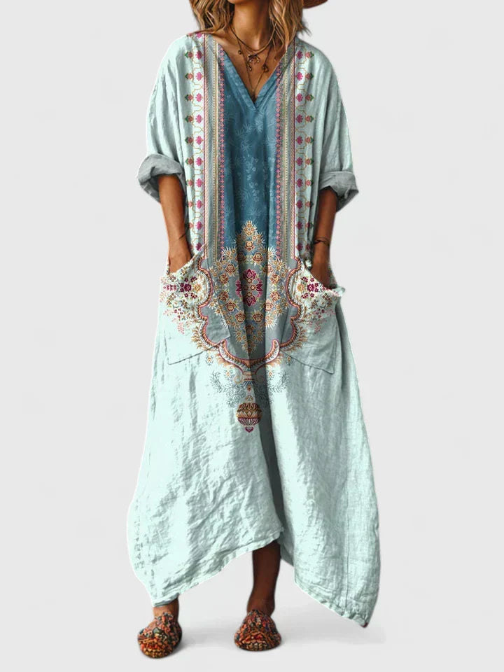 Clarissa | Elegant Oversize Klänning med Fickor