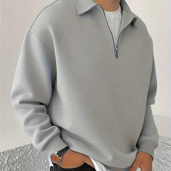 Gideon | Krage Halv-Zip Sweatshirt