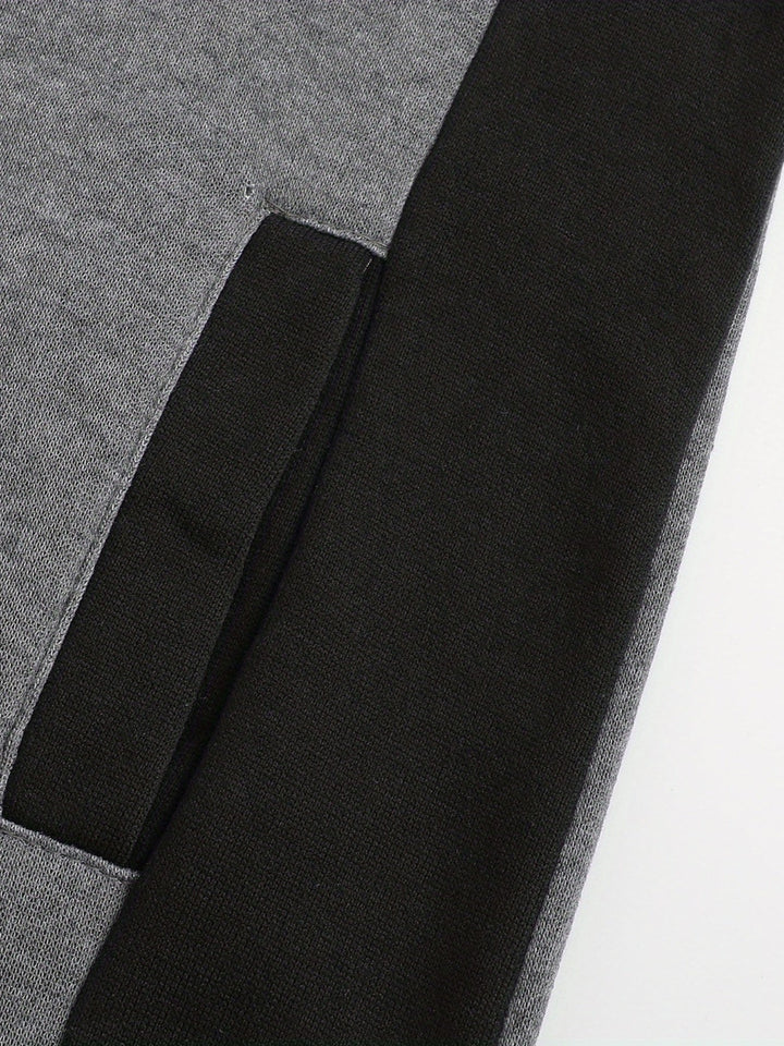 Xavier | Färgglad Block Zip-Up Hoodie-jacka