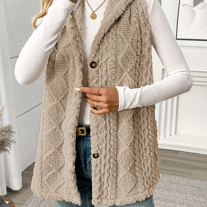 Coralie | Texturerad Hooded Gilet