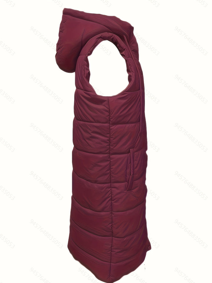 Flora | Långlinjig Huva Fodrad Gilet