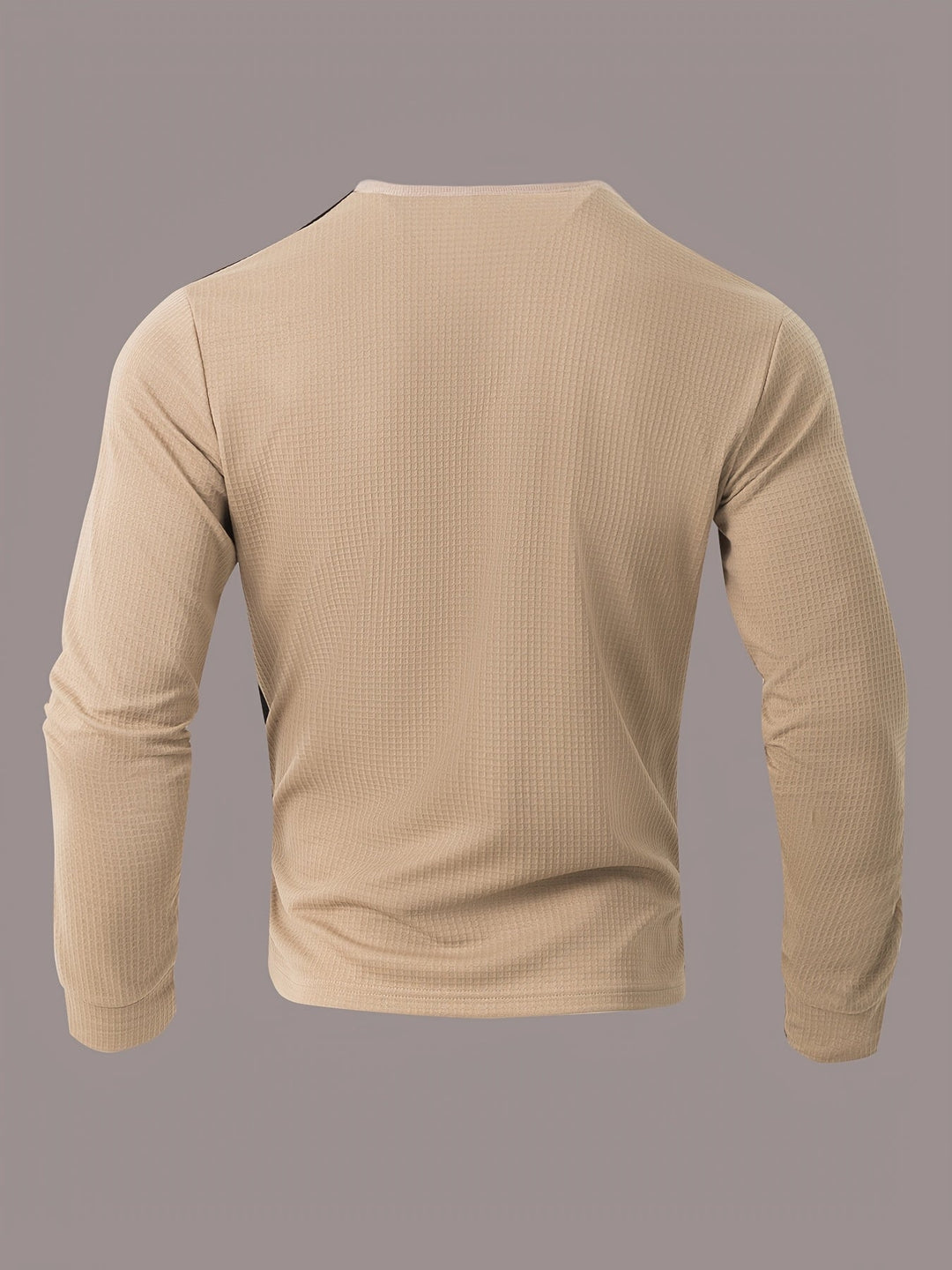 Sawyer | Texturerad Kontrast Henley Skjorta