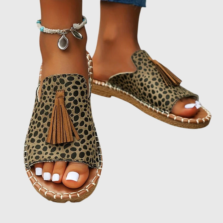 Claire | Stiliga Fransar Ortopediska Sandaler
