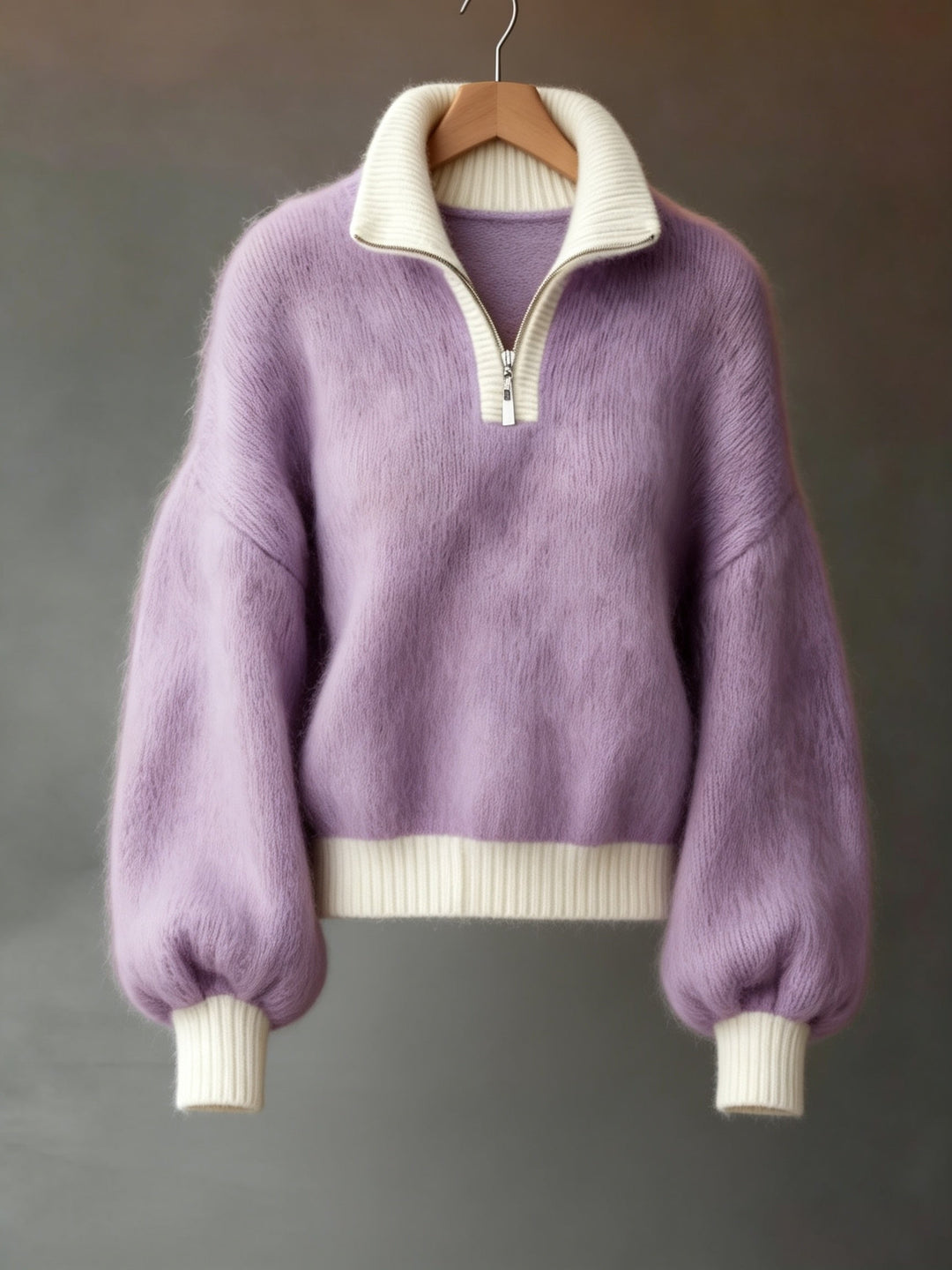Sylvie | Avslappnad Halv-Zip Tröja