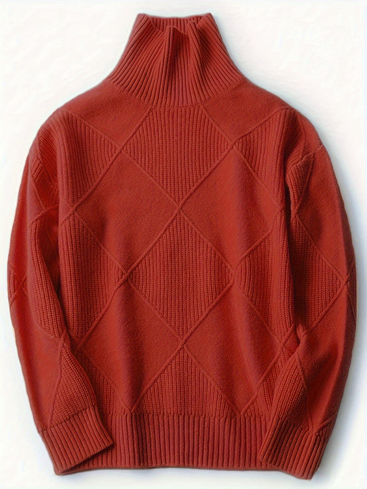Freya | Texturerad Turtleneck Tröja