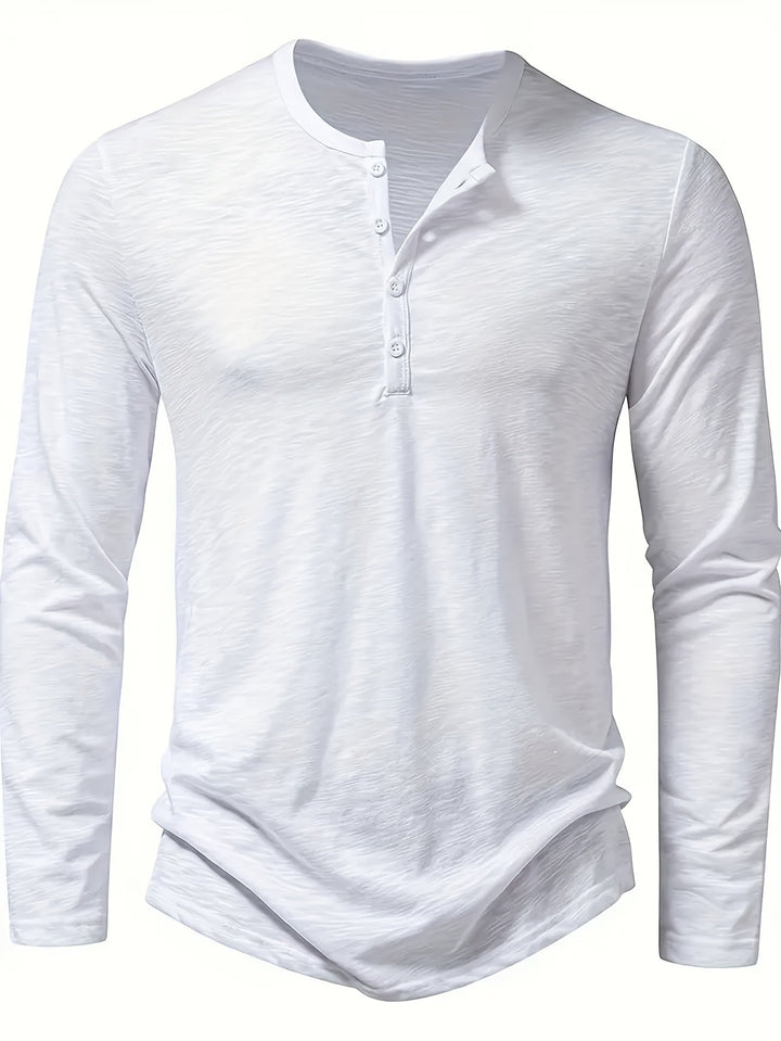 Rhys | Knapplångärmad Henley
