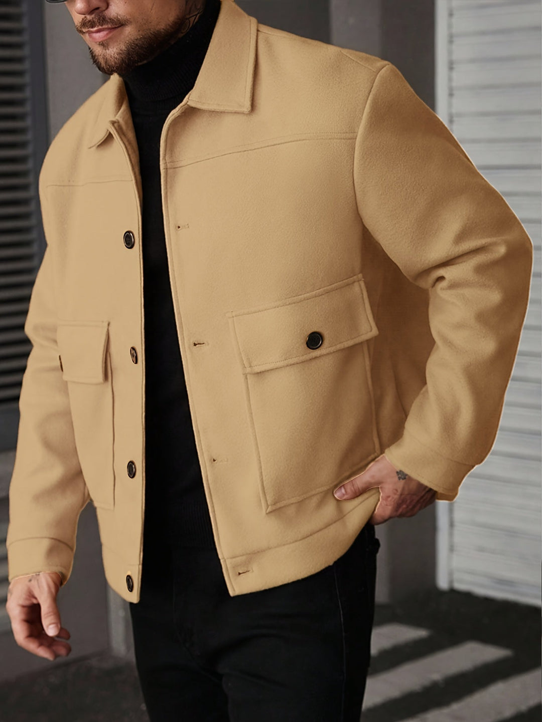 Ellery | Strukturerad Overshirt Jacka
