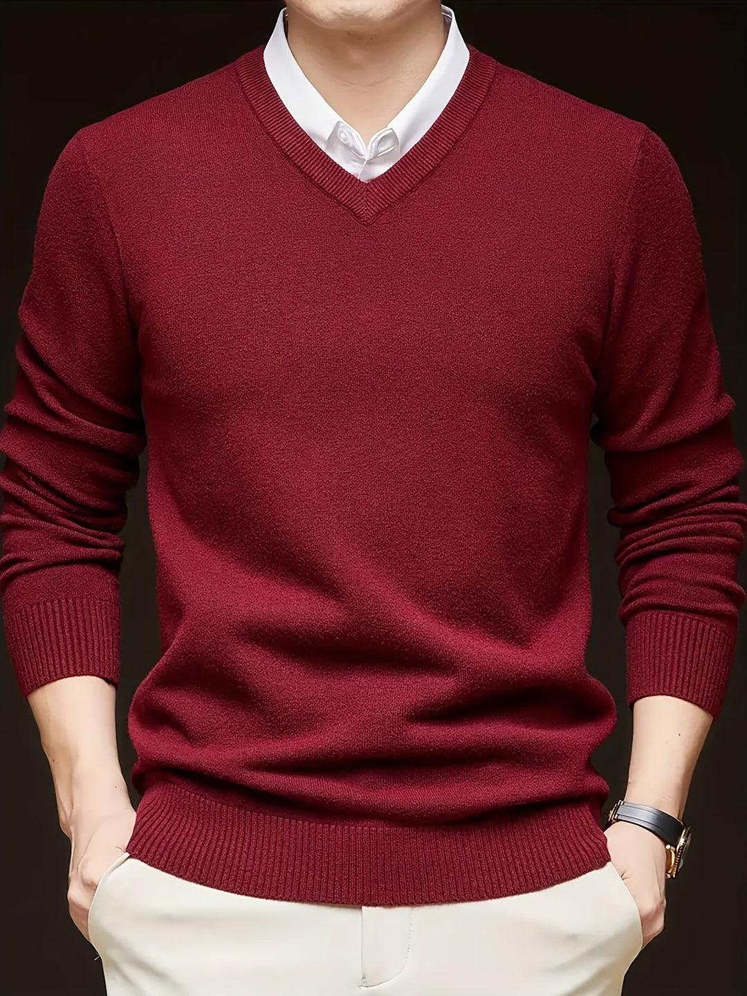 Nigel | Raffinerad V-ringad Jumper