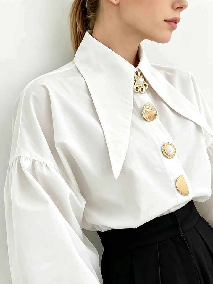 Vivienne | Statement Krage Blus