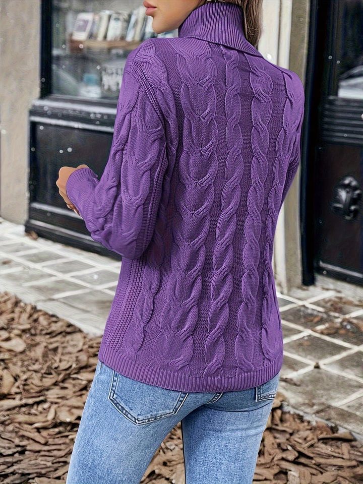 Naomi | Kabelstickad Polokrage Jumper