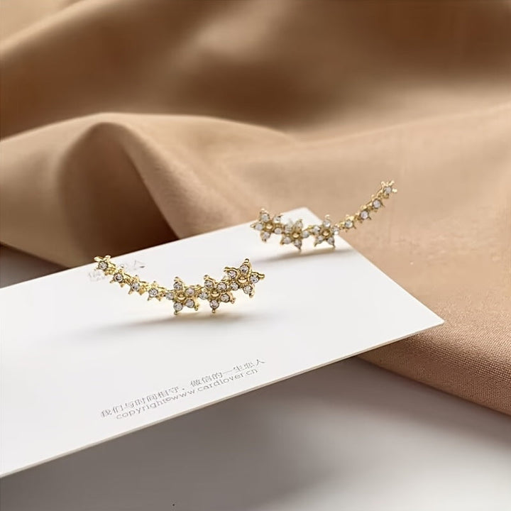 Constance | Tidlösa Blomster Klättrande Örhängen