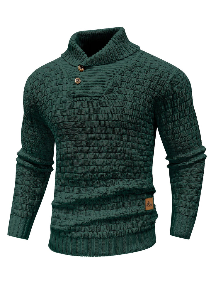 Barrett | Texturerad Kavaj-Krage Jumper