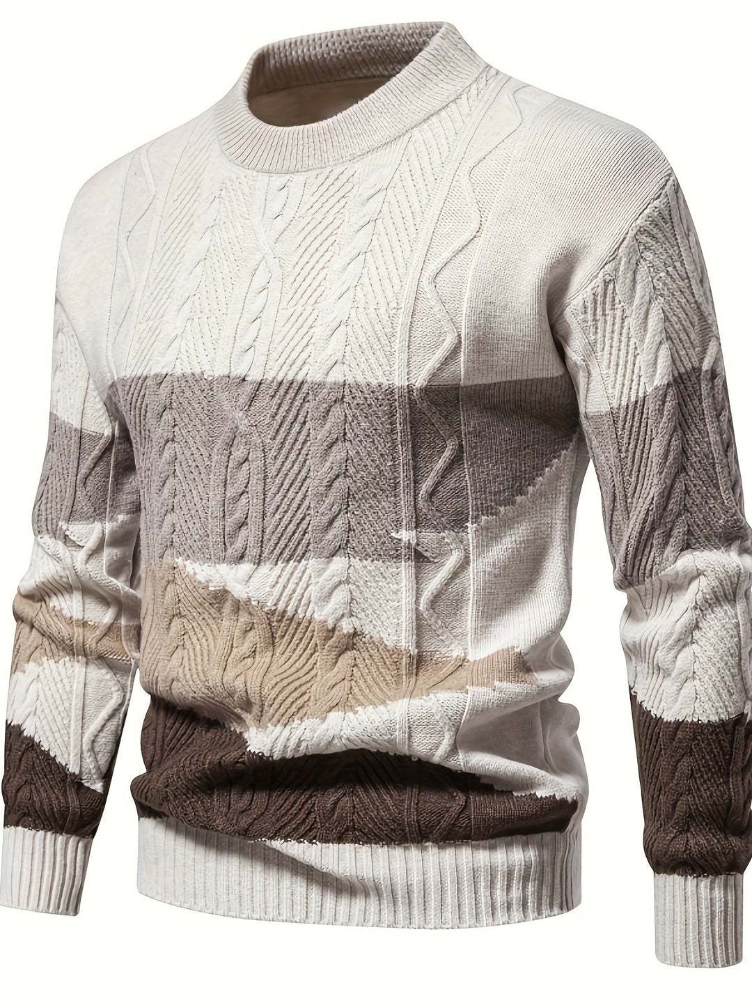 Ellis | Texturerad Färgblock Sweater