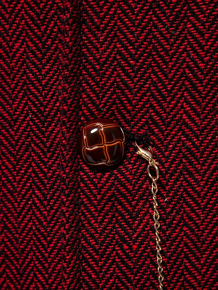 Silas | Herringbone Enkelknäppt Västar