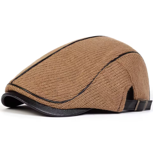 Nelson | Kontraststickad Flat Cap