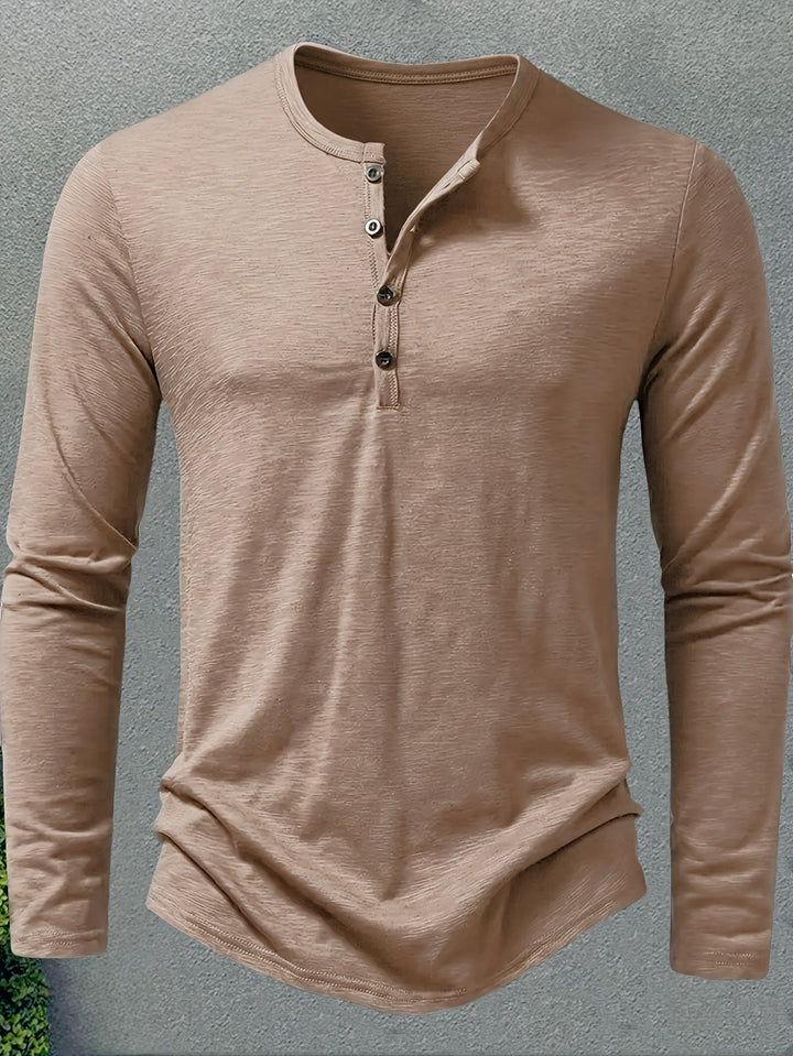 Rhys | Knapplångärmad Henley