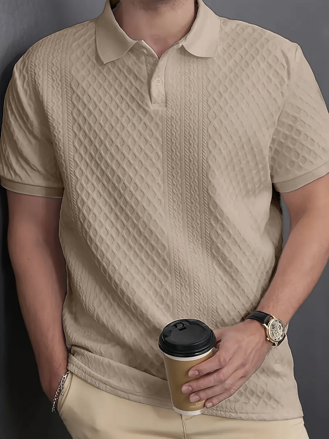 Harrington | Texturerad Affärspolo