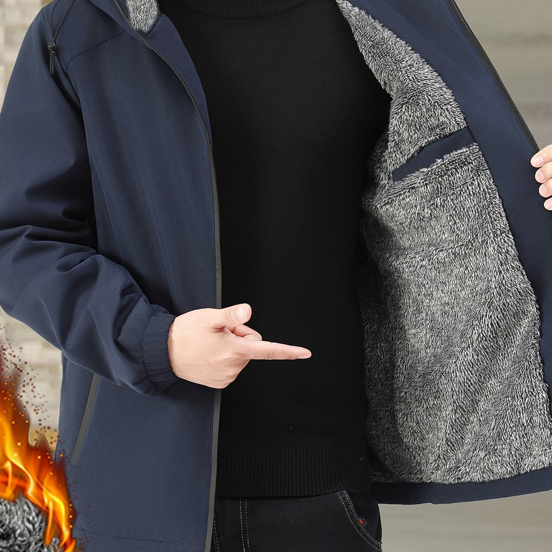 Calvin | Varm Huva Zip-Up Jacka