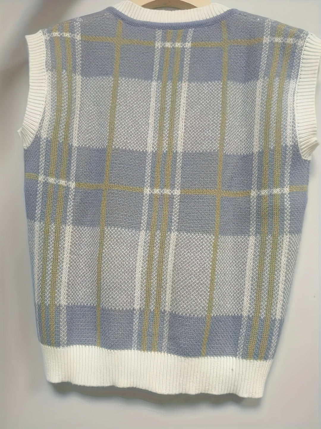 Diana | Argyle V-ringad Stickad Västs