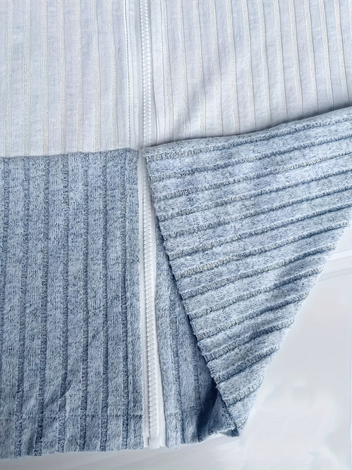 Tamara | Texturerad Huva Zip Jacka