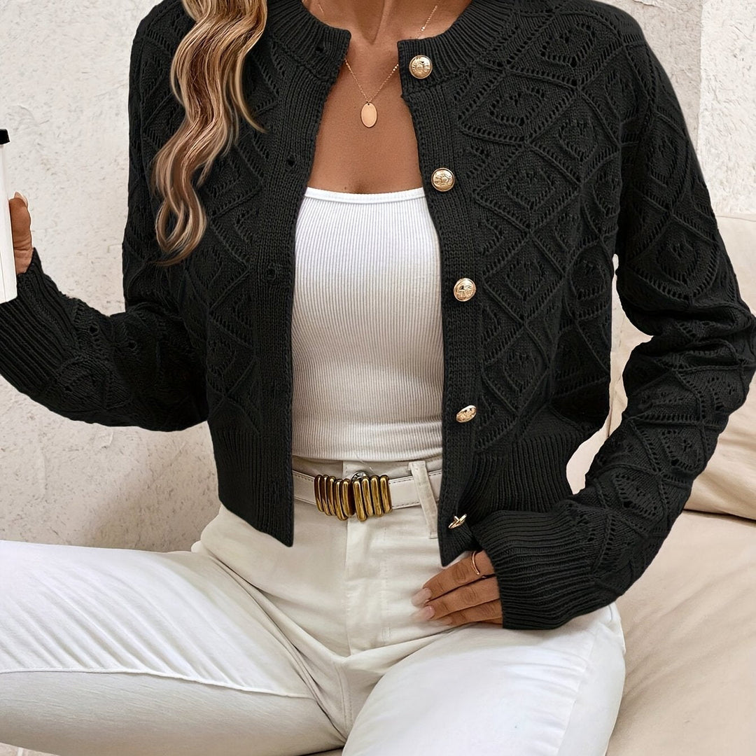 Loretta | Texturerad Knapp-Front Kofta