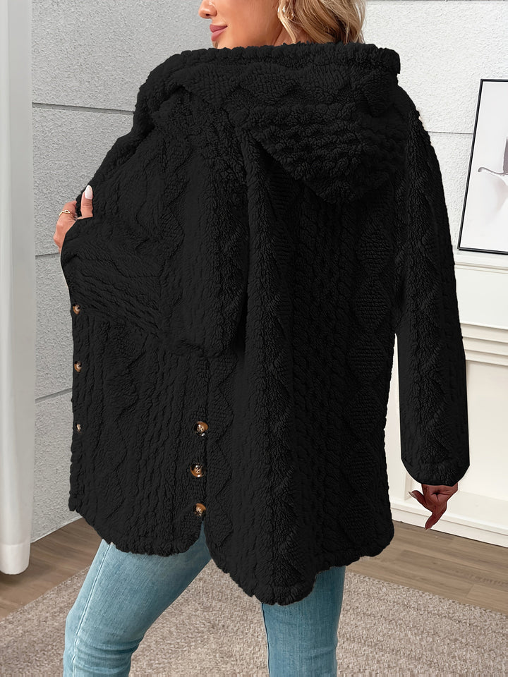 Sloane | Texturerad Huva Jacka