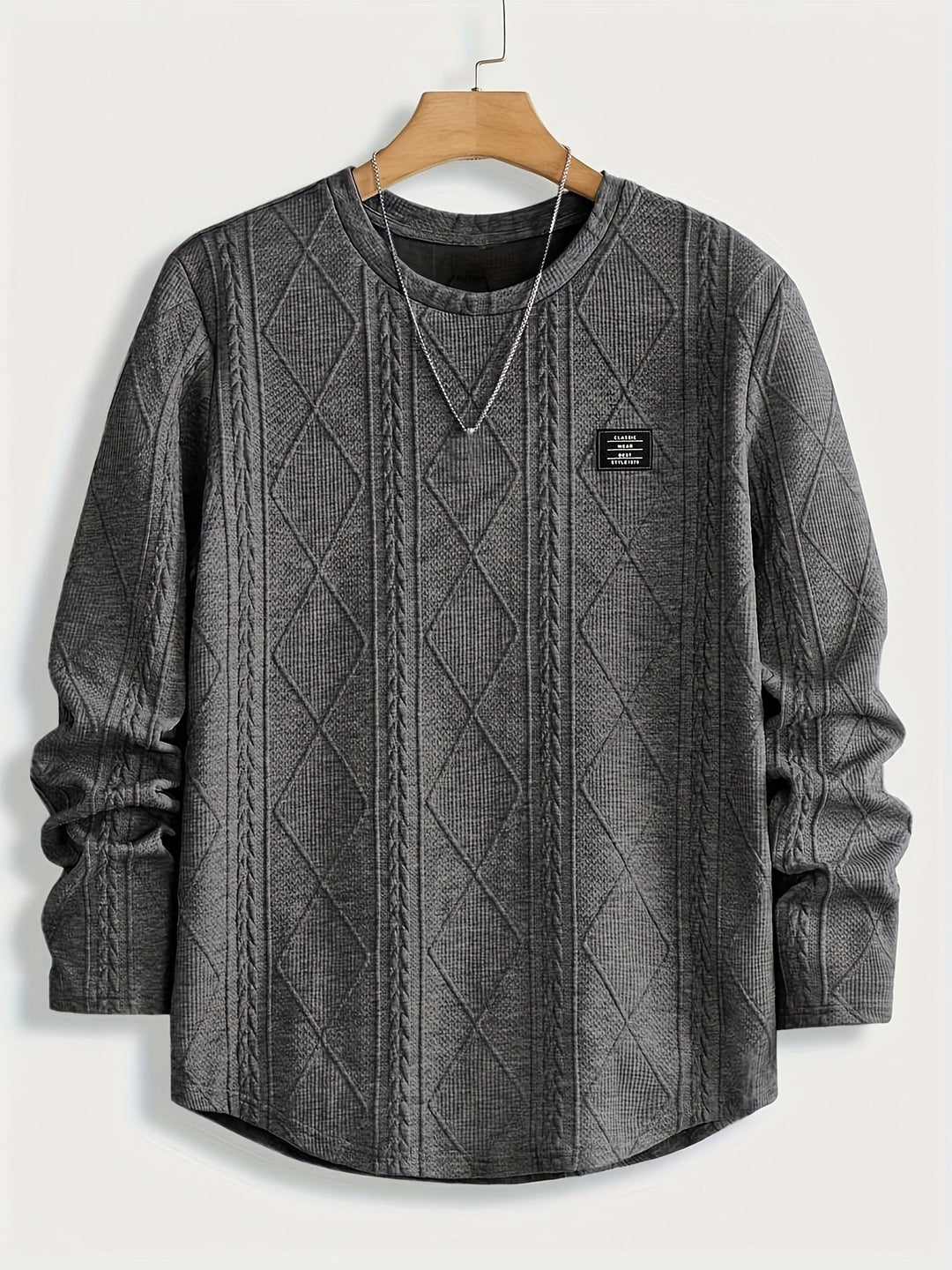 Clifford | Texturerad Stickad Långärmad Topp