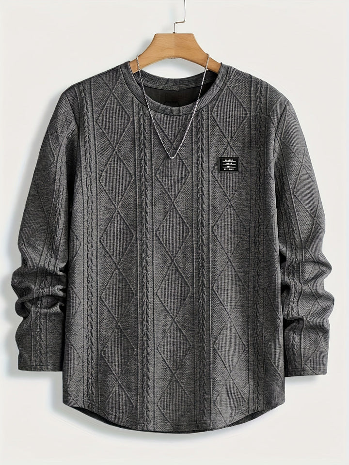 Clifford | Texturerad Stickad Långärmad Topp