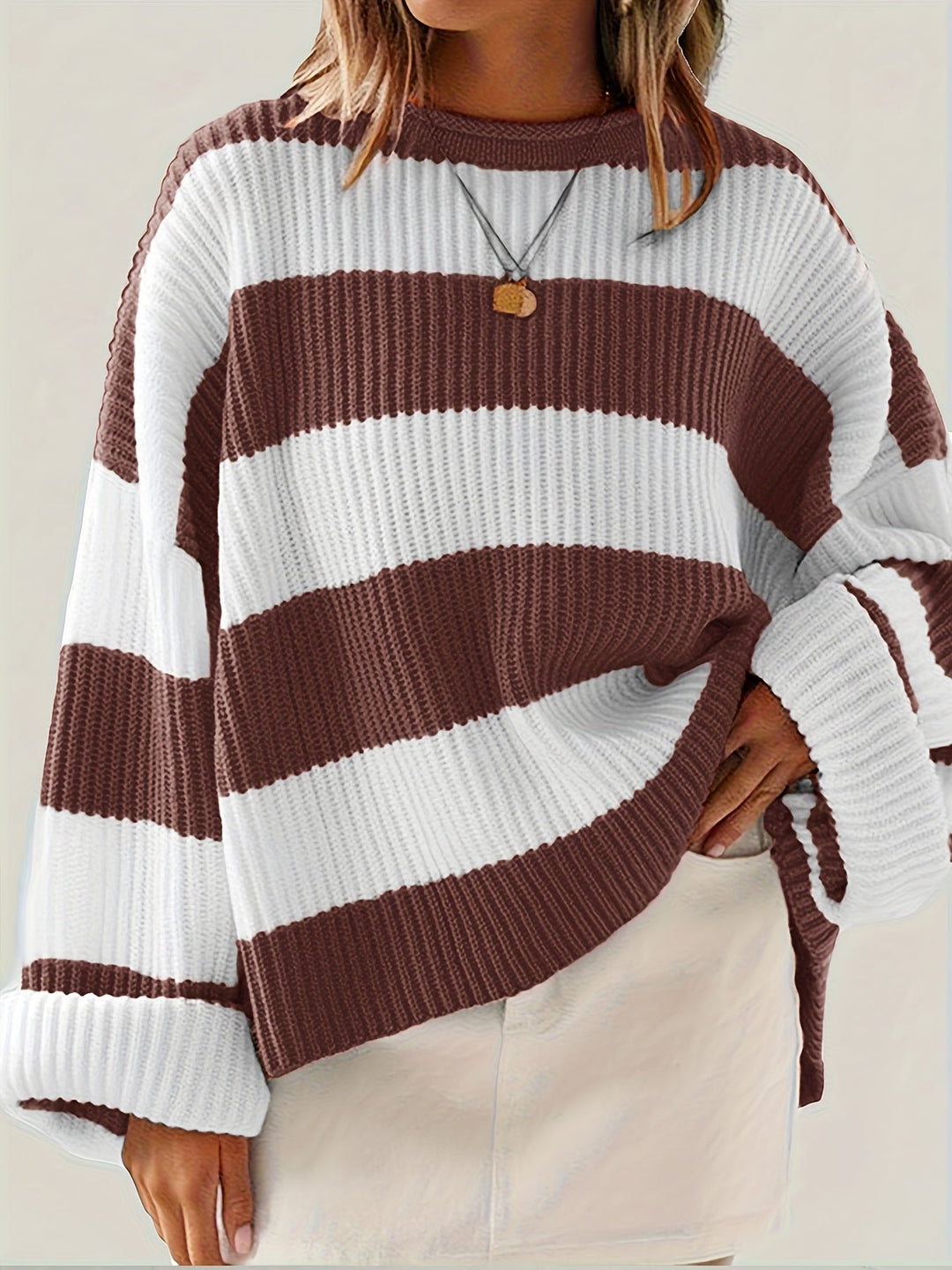Brooke | Avslappnad Randig Pullover