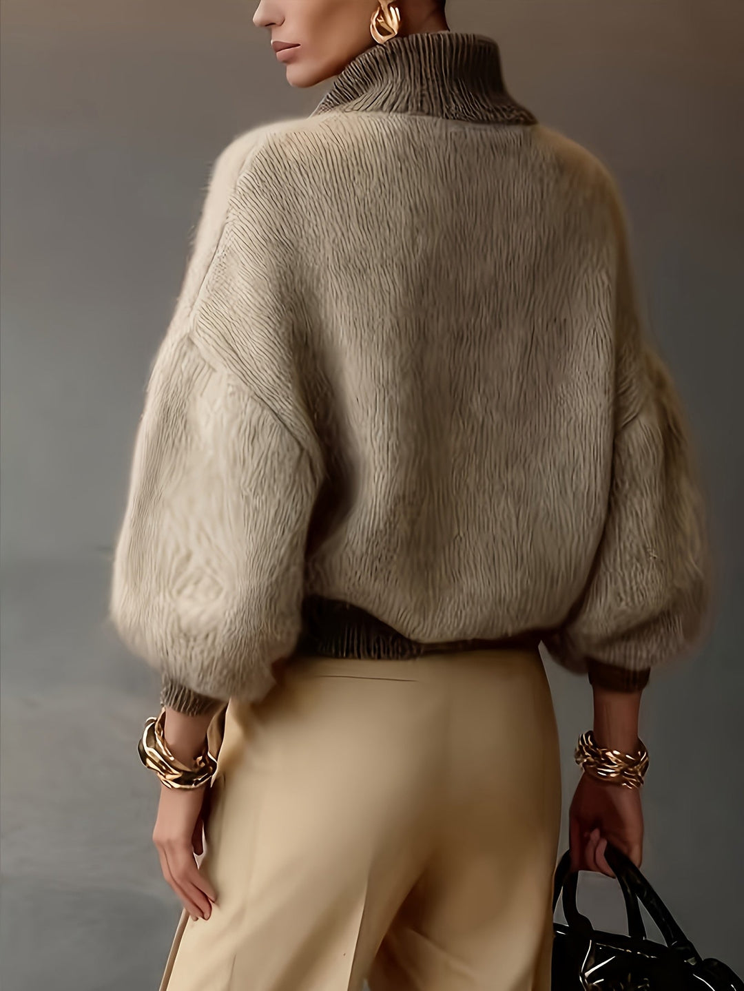 Sylvie | Avslappnad Halv-Zip Tröja