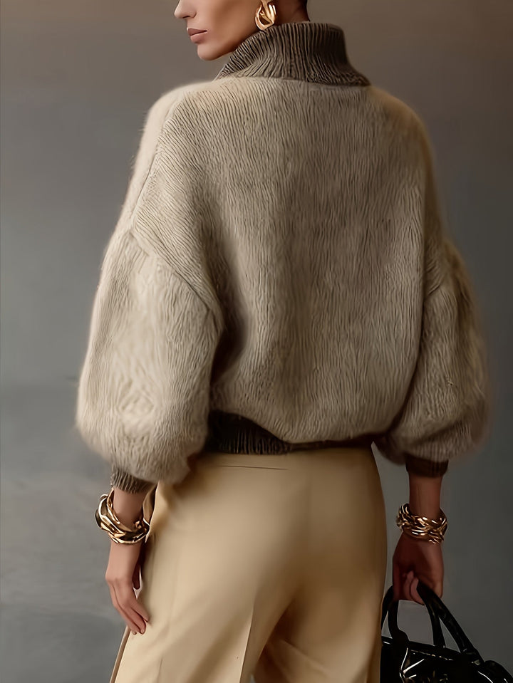 Sylvie | Avslappnad Halv-Zip Tröja