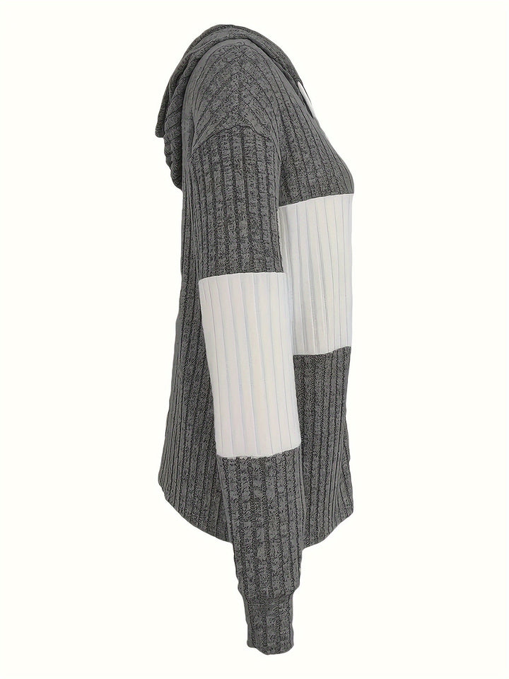 Tamara | Texturerad Huva Zip Jacka