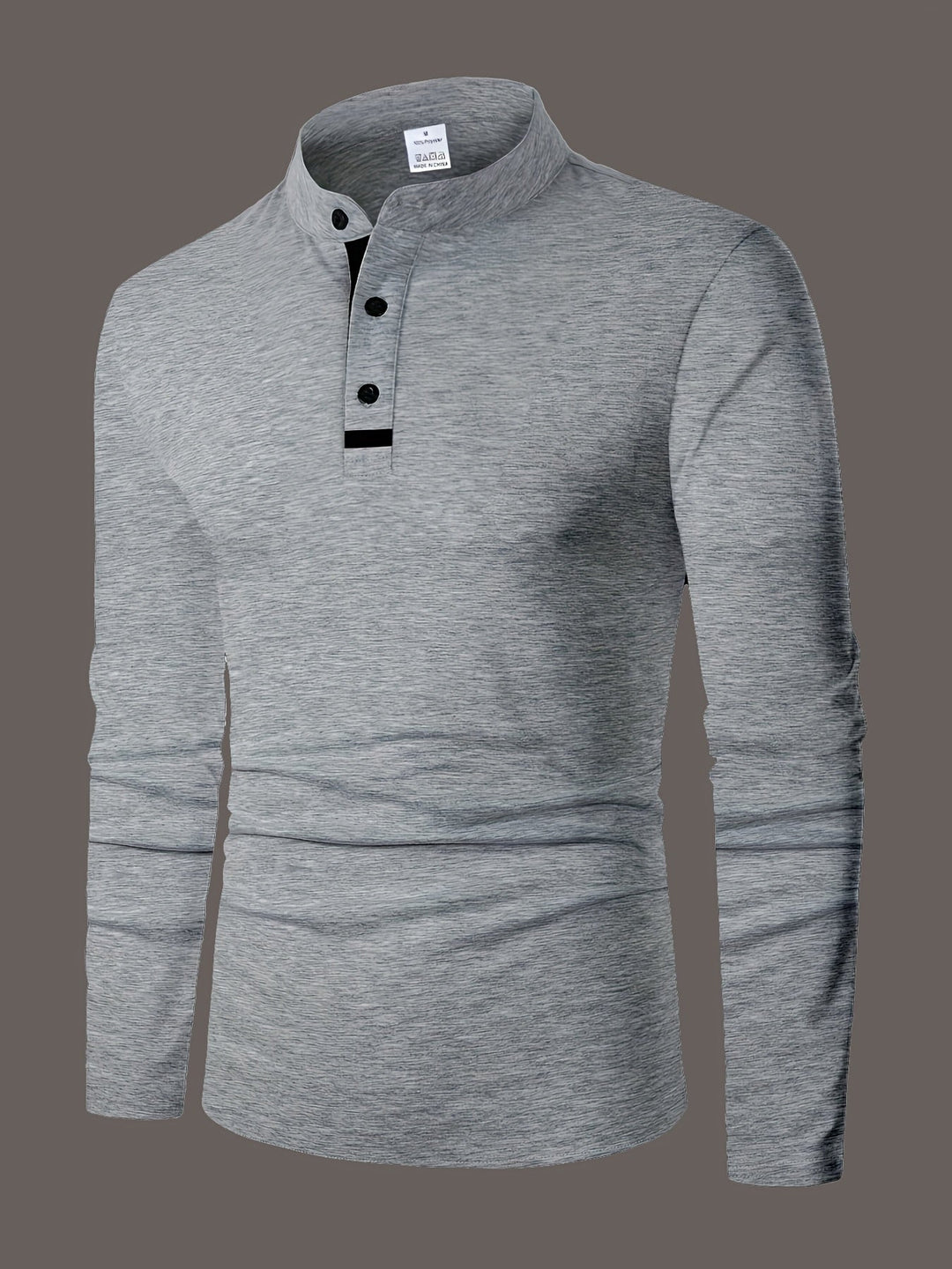 Reginald | Raffinerad långärmad Henley-tröja
