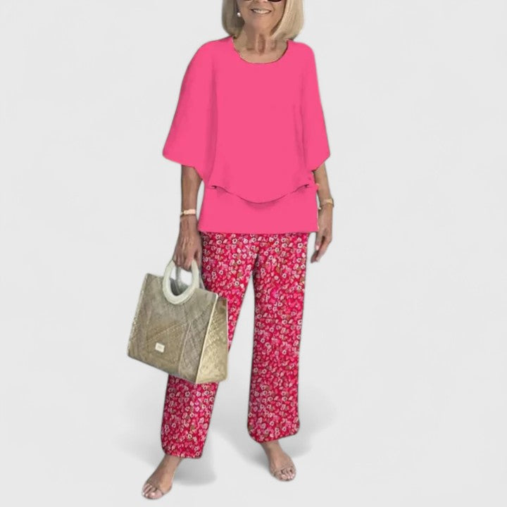 Jacqueline | Sofistikerad Löst Tvådelat Set